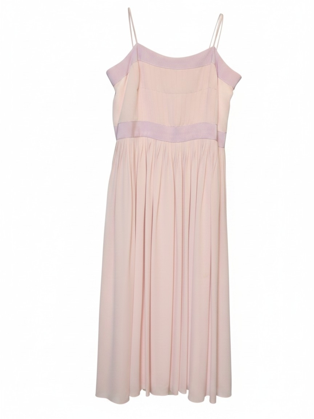 Women's Blush Pink Spaghetti-Strap Midi Dress